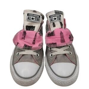 Gray NYC Converse sz 7